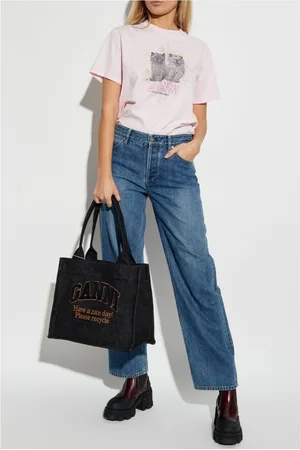 Ganni Blusa blusa mujer basic jersey kittens relaxed t shirt - t4164 868 talla XS