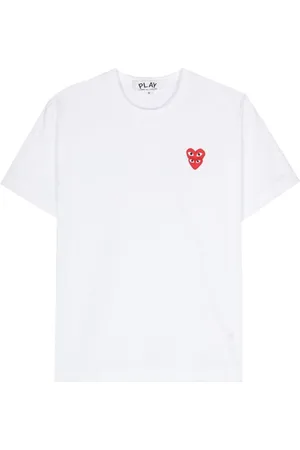 Comme des Garçons Camiseta comme des garcons camiseta hombre t-shirt double red emblem - axt288051 white talla XL