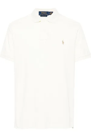 Ralph Lauren Polo polo hombre sskccmslm1-short sleeve-knit - 710680784372 parchment cream c8634 talla L