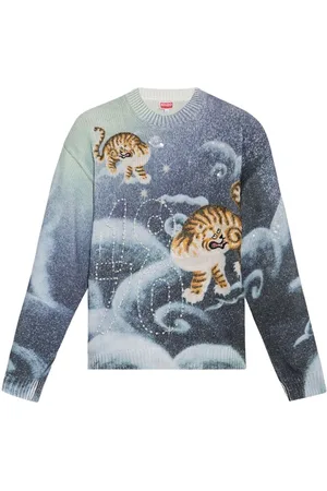 Kenzo Punto punto hombre cloud tiger jumper - fe68pu4833cl 77 talla M