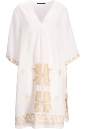 Greek Archaic Kori Vestido vestido mujer dress midi aeolis v neck - s24k230677 n6415 talla XS