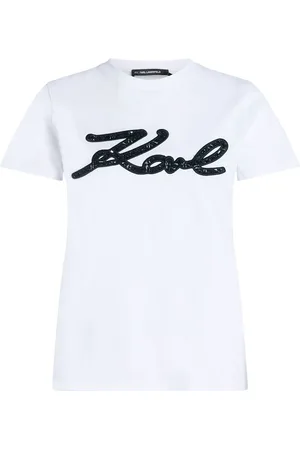 Karl Lagerfeld Top top mujer boucle karl signature t shirt - a1w17117 100 talla S