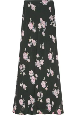 Ganni Falda falda mujer fluid crepe maxi skirt - f9505 771 talla 36