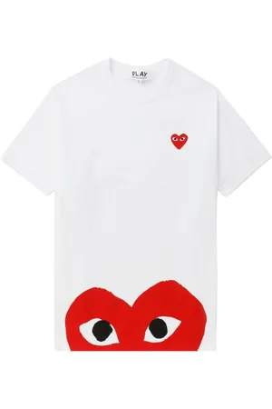 Comme des Garçons Camiseta comme des garcons camiseta hombre play t-shirt - axt034051 white talla M