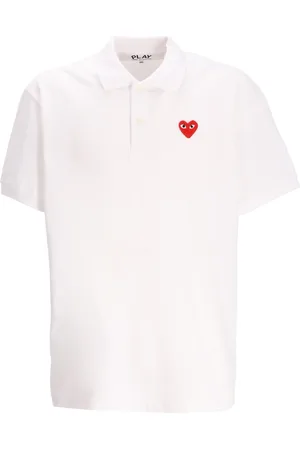 Comme des Garçons Polo comme des garcons polo hombre t-shirt red emblem - axt006051 white talla L