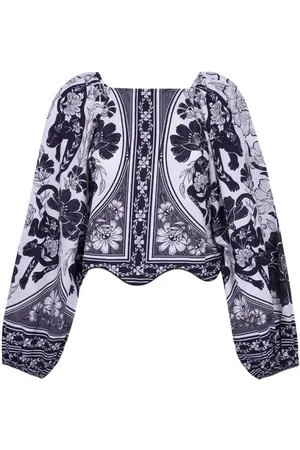 Farm Rio Blusa blusa mujer flower leopards off white - 329129 25044 talla XS