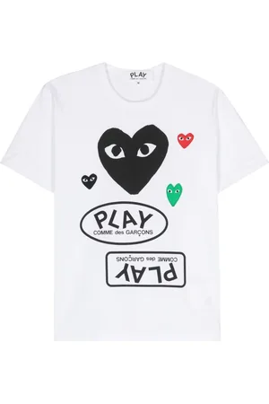 Comme des Garçons Camiseta comme des garcons camiseta hombre t-shirt red black green emblem - axt282051 white talla S