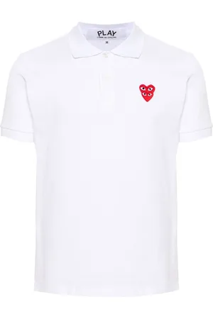 Comme des Garçons Polo comme des garcons polo hombre t-shirt double red emblem - axt290051 white talla XL