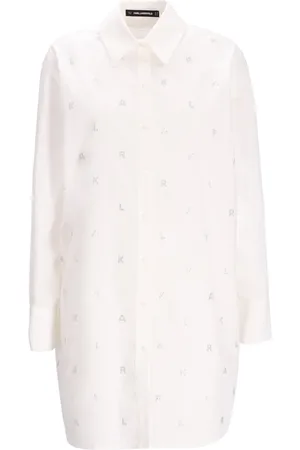 Karl Lagerfeld Camiseria camiseria mujer rhinestone karl poplin shirt - a1w11018 1qy talla 38