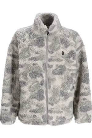 BAPE Outerwear outerwear hombre tonal solid camo metal ape head one point fleece jacket m - 1j80140065 gra talla M