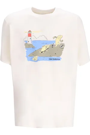 New Balance Camiseta camiseta hombre athletics running fish t-shirt - mt51932sst sst talla S