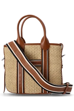 Hogan Crossbody crossbody mujer script shopping piccola rafia - kbw01pa1100u1x7d74 c008 crema s018 cognac scuro talla T/U