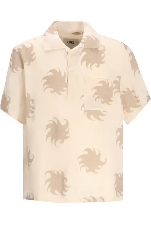 Oas Camiseria camiseria hombre hazel ember girona linen shirt - 700410 hazel talla S
