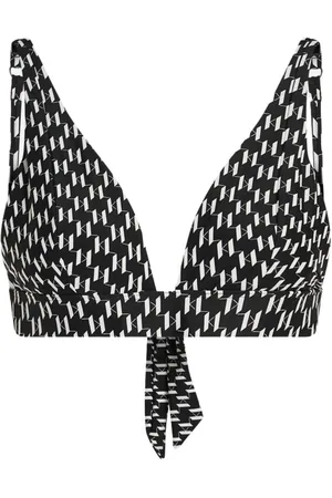 Karl Lagerfeld Bikini sujetador bikini sujetador mujer monogram plunge triangle top - a1w46039 r57 talla S