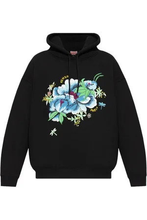 Kenzo Sudadera sudadera mujer peonies embroidered oversize hoodie - ff52sw1824mb 99j talla XS