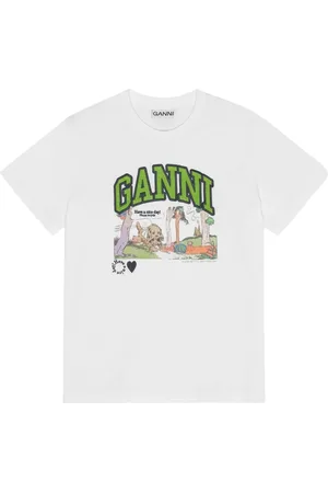 Ganni Top top mujer basic jersey poppy c relaxed t shirt - t4288 151 talla XS