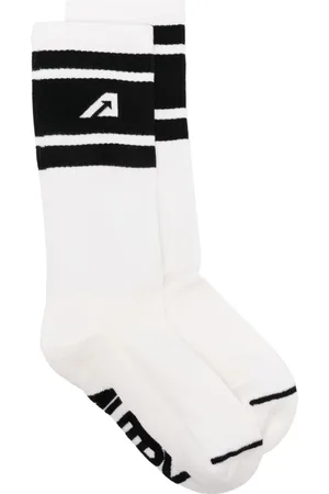 Autry Calcetines calcetines hombre socks main unisex - stripes - sopu36s0 wht blk talla S