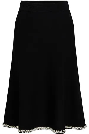 Karl Lagerfeld Falda falda mujer a line pearl knit skirt - 246w1207 999 talla XS