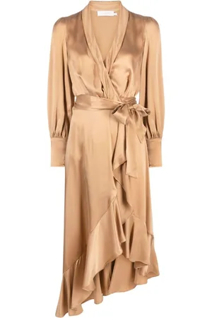 ZIMMERMANN Vestido vestido mujer silk wrap midi dress 8066drmat san talla 3