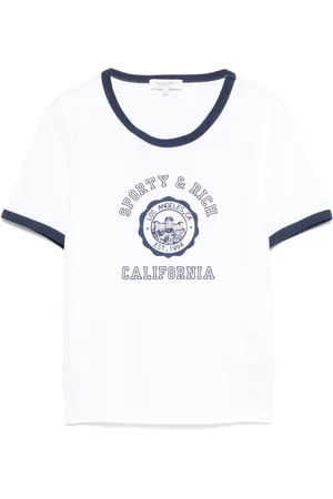Sporty & Rich Top top mujer california emblem ringer tee - to073606205wh01 48 talla XS