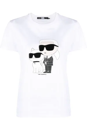 Karl Lagerfeld Top top mujer ikonik 2.0 t-shirt 230w1704 100 talla XS