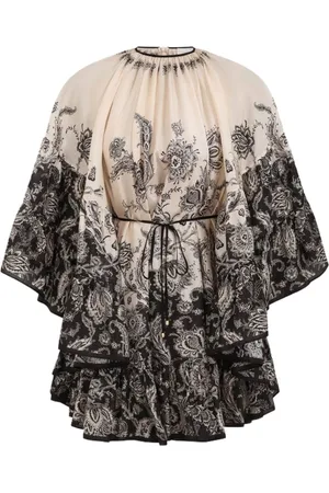 ZIMMERMANN Vestido vestido mujer rhiannon lantern mini dress - 3420dss251 crmblkflo talla 1
