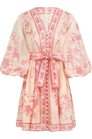 ZIMMERMANN Vestido vestido mujer lucky plunge mini dress - 3500dss252 crmpnkflo talla 0