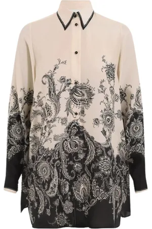 ZIMMERMANN Camiseria camiseria mujer rhiannon relaxed shirt - 9923tss251 crmblkflo talla 1