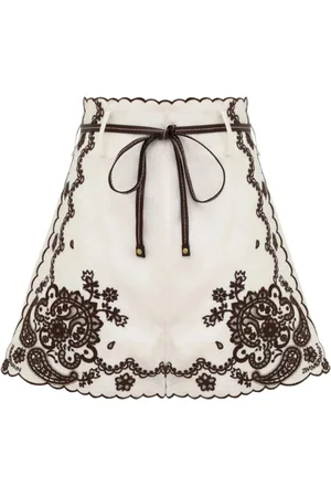 ZIMMERMANN Pantalon corto pantalon corto mujer ascension embroidered short - 3289ass253 ivch talla 0