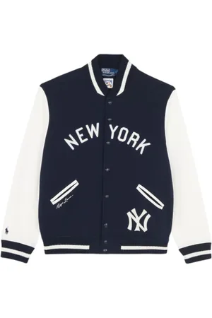 Ralph Lauren Outerwear outerwear hombre lsbballjktm4-long sleevesweatshirt - 710967434001 aviator navy deckwash white talla S