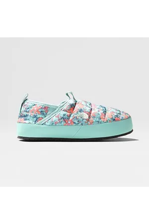 The North Face The North Face Pantuflas Tipo Botín Thermoball™ Traction Ii Para Niños Coral Sunrise Forestland Floral Print/wasabi Tamaño 32 Mujer