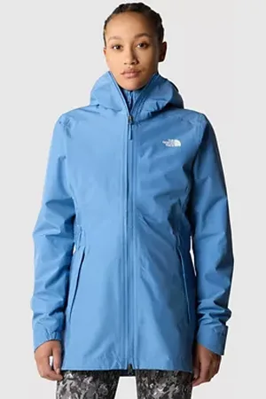 totes Abrigo de invierno para mujer con capucha de piel sintética,  resistente al agua Anorak, Azul (Medium Blue)