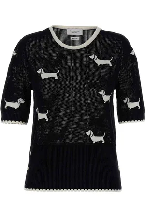 Thom Browne Suéter Cuello Redondo