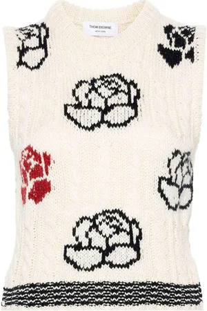 Thom Browne Suéter Cuello Redondo