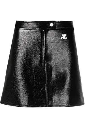 Courrèges Falda De Cuero