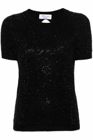 BLUMARINE Suéter Con Escote Barco