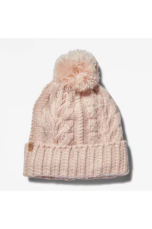 Timberland Mujer Gorros - Gorro En Punto Trenzado Para Mujer En Rosa Rosa Claro, Talla TALLA