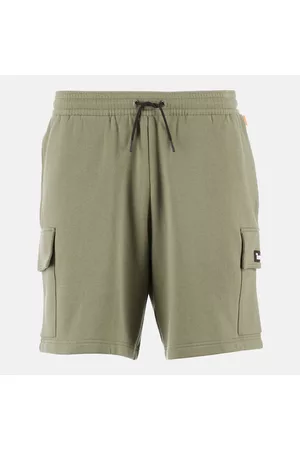 Timberland Hombre Shorts o piratas - Pantalón Corto Deportivo Tipo Cargo Con Parche Tejido Para Hombre En Verde