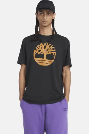 Timberland Camiseta Kennebec River con el logotipo del árbol para hombre en negro