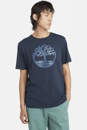 Timberland Camiseta Kennebec River con el logotipo del árbol para hombre en oscuro