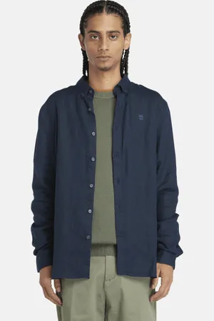 Timberland Camisa de lino Mill Brook para hombre en oscuro