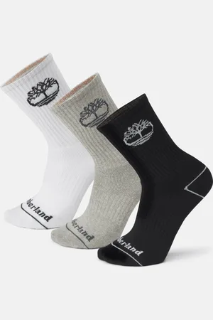 Timberland Pack de 3 pares de calcetines unisex de caña media Bowden en multicolor