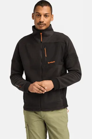 Timberland Forro polar Polartec mixto con cremallera integral para hombre en negro