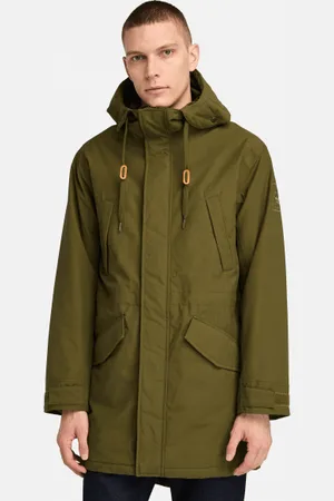 Timberland Parka impermeable con bajo asimétrico