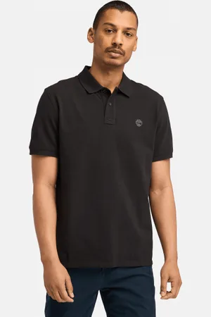 Timberland Polo de piqué de manga corta Millers River para hombre en negro