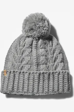 Timberland Gorro en punto trenzado con pompón para mujer en