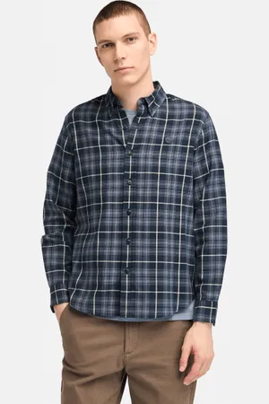 Timberland Camisa de cuadros con tecnología Solucell Air para hombre en oscuro