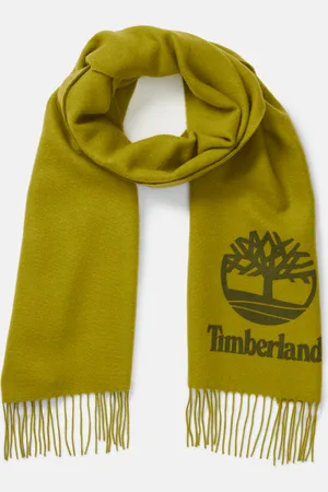 Timberland Bufanda de hilo teñido con logotipo estampado para hombre en