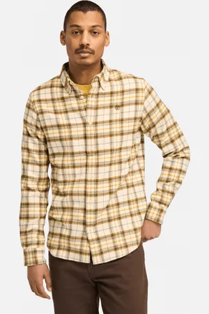 Timberland Camisa de franela de gramaje medio a cuadros para hombre en