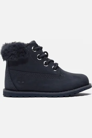 Timberland Botas con cuello acolchado y cremallera Pokey Pine para niño (de 20 a 30) en nobuk oscuro